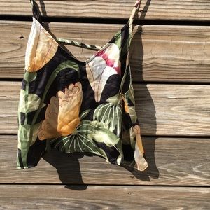 FashionNova trendy tropical crop top.